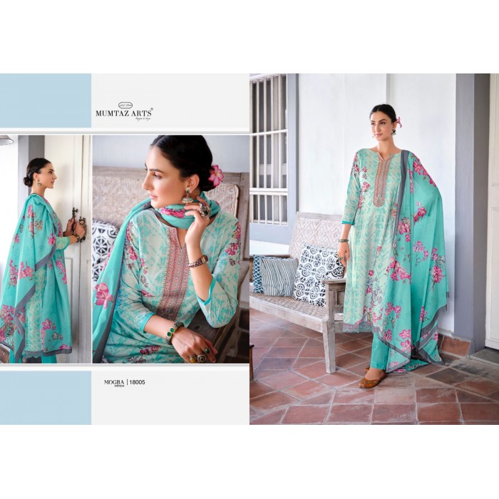 Mumtaz Arts Mogra Pure Lawn Cotton Digital Print Dress Materials